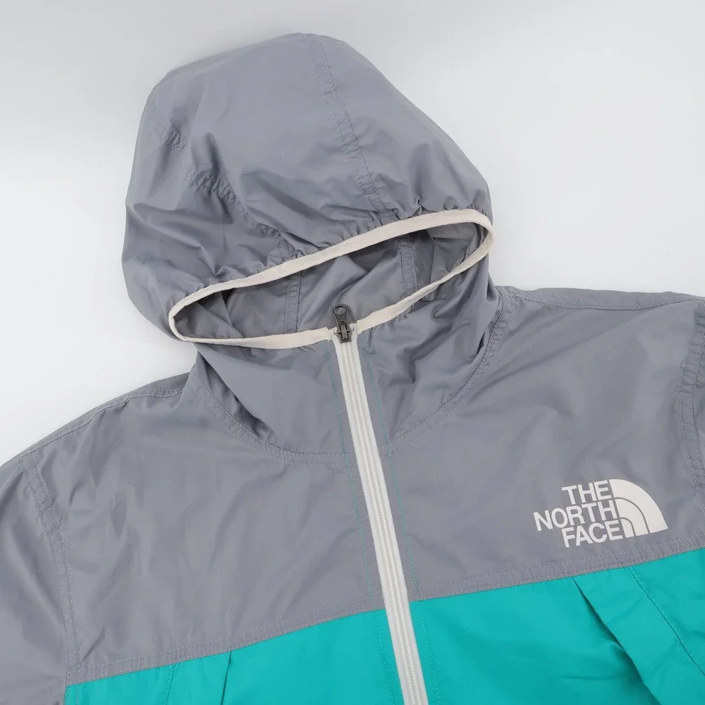 The North Face WindWall‎ Colorblock Y2K Look Windbreaker Grey Teal Pink Mens M